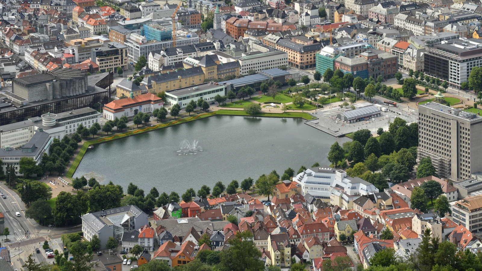 Lille Lungegårdsvann i Bergen sentrum